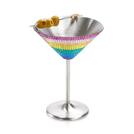 Discount 🛒 KURT GEIGER LONDON Rainbow Crystal Martini Glass Set - 150th Anniversary Exclusive Multi ✨ 4 Discount 🛒 KURT GEIGER LONDON Rainbow Crystal Martini Glass Set - 150th Anniversary Exclusive Multi ✨ - Image 3