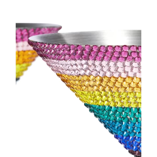 Discount 🛒 KURT GEIGER LONDON Rainbow Crystal Martini Glass Set - 150th Anniversary Exclusive Multi ✨ 6 Discount 🛒 KURT GEIGER LONDON Rainbow Crystal Martini Glass Set - 150th Anniversary Exclusive Multi ✨ - Image 5