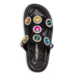 Hot Sale ✔️ KURT GEIGER LONDON 👩 Women's Orson Embellished Platform Slide 🩴 Sandals Black 🧨 -Luxury Women Shoes Shop unnamed file 306