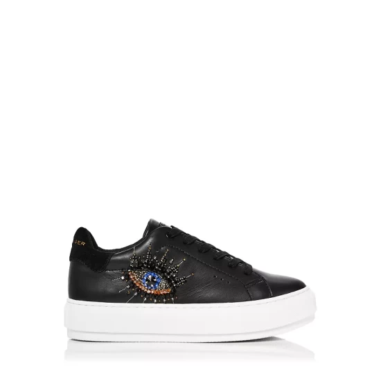 Top 10 ๐ KURT GEIGER LONDON ๐ฉ Women's Laney Rhinestone Eye Platform ๐ Sneakers Black Leather โ๏ธ 4 Top 10 ๐ KURT GEIGER LONDON ๐ฉ Women's Laney Rhinestone Eye Platform ๐ Sneakers Black Leather โ๏ธ - Image 2