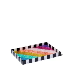 Best reviews of 🌟 KURT GEIGER LONDON Rainbow Stripe Tray - 150th Anniversary Exclusive Multi ❤️