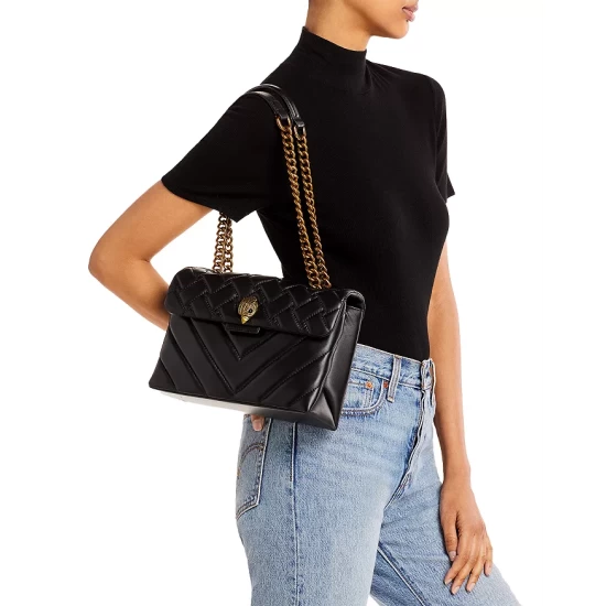 Best Sale ๐ KURT GEIGER LONDON Kensington Leather Shoulder Bag Black/gold ๐ 4 Best Sale ๐ KURT GEIGER LONDON Kensington Leather Shoulder Bag Black/gold ๐ - Image 2