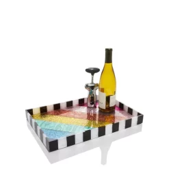 Best reviews of 🌟 KURT GEIGER LONDON Rainbow Stripe Tray - 150th Anniversary Exclusive Multi ❤️ -Luxury Women Shoes Shop unnamed file 412