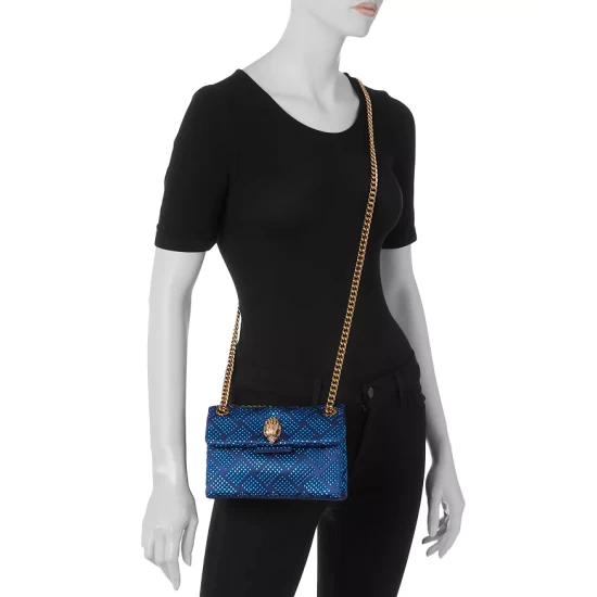 Budget 💯 KURT GEIGER LONDON Kensington Embellished Satin Mini Crossbody Dark Blue 🥰 4 Budget 💯 KURT GEIGER LONDON Kensington Embellished Satin Mini Crossbody Dark Blue 🥰 - Image 2