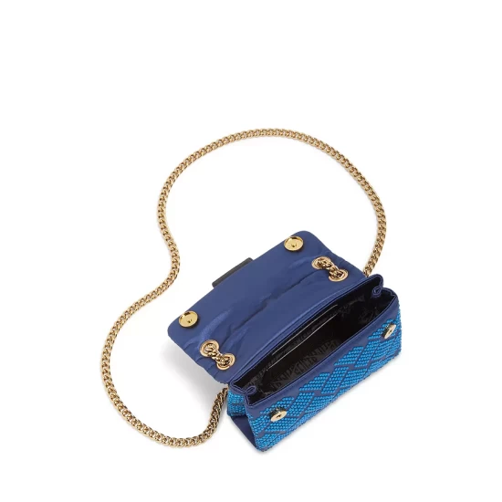 Budget 💯 KURT GEIGER LONDON Kensington Embellished Satin Mini Crossbody Dark Blue 🥰 5 Budget 💯 KURT GEIGER LONDON Kensington Embellished Satin Mini Crossbody Dark Blue 🥰 - Image 3