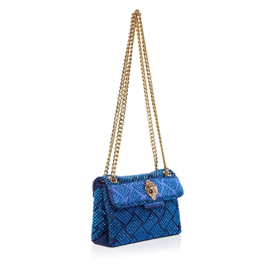 Budget 💯 KURT GEIGER LONDON Kensington Embellished Satin Mini Crossbody Dark Blue 🥰 6 Budget 💯 KURT GEIGER LONDON Kensington Embellished Satin Mini Crossbody Dark Blue 🥰 - Image 4