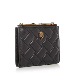 Brand new 🔥 KURT GEIGER LONDON Quilted Leather Bifold Wallet Black 🔔 -Luxury Women Shoes Shop unnamed file 436