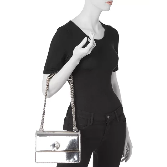 Hot Sale โ๏ธ KURT GEIGER LONDON Shoreditch Patent Leather Crossbody Silver ๐ 4 Hot Sale โ๏ธ KURT GEIGER LONDON Shoreditch Patent Leather Crossbody Silver ๐ - Image 2