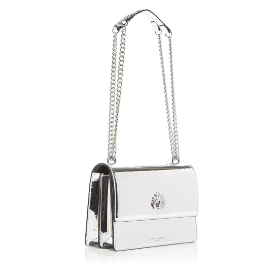 Hot Sale โ๏ธ KURT GEIGER LONDON Shoreditch Patent Leather Crossbody Silver ๐ 6 Hot Sale โ๏ธ KURT GEIGER LONDON Shoreditch Patent Leather Crossbody Silver ๐ - Image 4