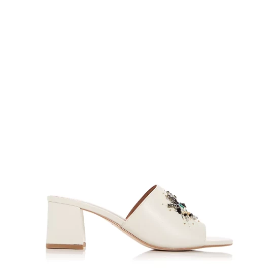 Brand new โจ KURT GEIGER LONDON Olive Embellished Eye Block Heel Slide ๐ฉด Sandals Natural โ 4 Brand new โจ KURT GEIGER LONDON Olive Embellished Eye Block Heel Slide ๐ฉด Sandals Natural โ - Image 2