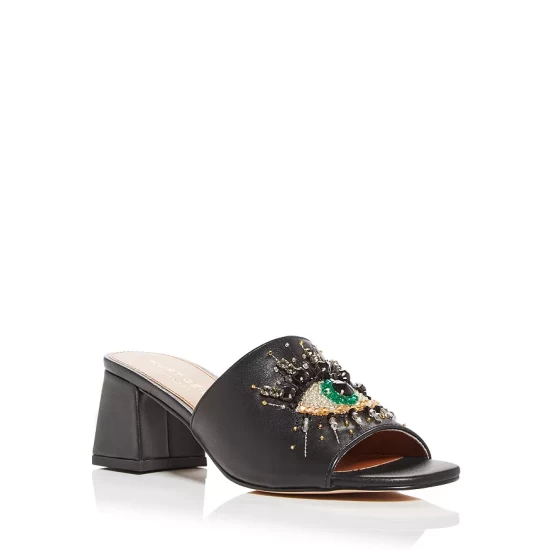 Brand new โจ KURT GEIGER LONDON Olive Embellished Eye Block Heel Slide ๐ฉด Sandals Natural โ 8 Brand new โจ KURT GEIGER LONDON Olive Embellished Eye Block Heel Slide ๐ฉด Sandals Natural โ - Image 6