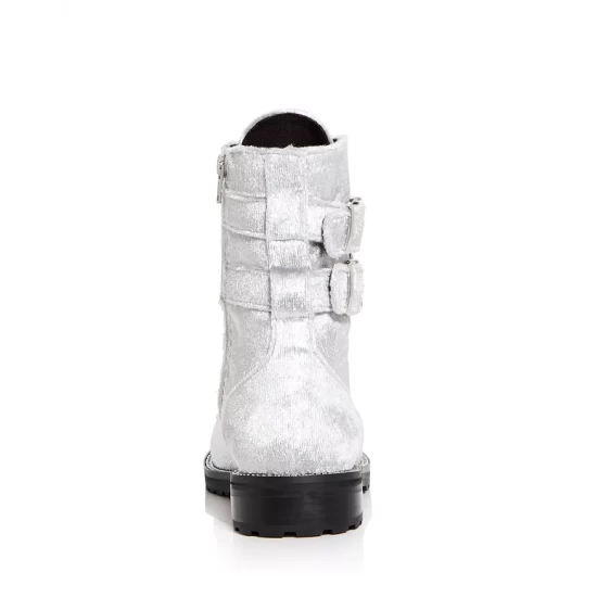 New 😍 KURT GEIGER LONDON 👩 Women's Sutton Eye Embellished Combat 🥾 Boots Silver ❤️ 7 New 😍 KURT GEIGER LONDON 👩 Women's Sutton Eye Embellished Combat 🥾 Boots Silver ❤️ - Image 5