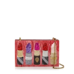 Best deal 🛒 KURT GEIGER LONDON 💄 Lipstick Crossbody Box Clutch Pink Multi 💯