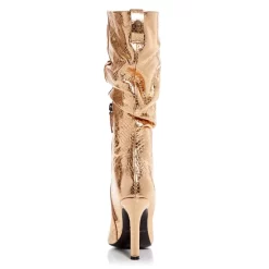 Top 10 😉 KURT GEIGER LONDON 👩 Women's Shoreditch Snake Embossed High Heel 🥾 Boots - 100% Exclusive Gold 😀 -Luxury Women Shoes Shop unnamed file 496