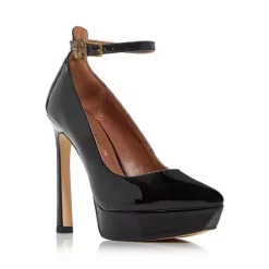 Deals ⭐ KURT GEIGER LONDON KURT GEIGER 👩 Women's Shoreditch Court Platform High Heel 🩴 Sandals Black ❤️