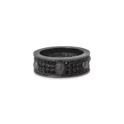 Buy ๐ KURT GEIGER LONDON Signature Pavรฉ Band Ring Black ๐