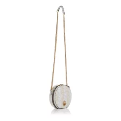 Best Sale 🎁 KURT GEIGER LONDON Shoreditch Small Round Glitter Crossbody Gray 🔔 -Luxury Women Shoes Shop unnamed file 523