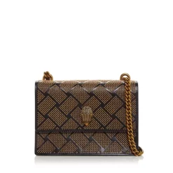 Best deal 🎁 KURT GEIGER LONDON Shoreditch Studded Leather Crossbody Charcoal 🤩