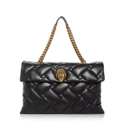 Best reviews of 🎁 KURT GEIGER LONDON Macro Kensington Soft Leather Shoulder Bag Black ✨