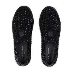 Best Pirce 😍 KURT GEIGER LONDON Men's Laney Stud Embellished Slip On 👟 Sneakers Black 👏 -Luxury Women Shoes Shop unnamed file 592