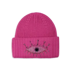 Budget ❤️ KURT GEIGER LONDON Evil Eye Knit Beanie Pink 🧨 -Luxury Women Shoes Shop unnamed file 601