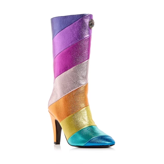 Promo ๐งจ KURT GEIGER LONDON ๐ฉ Women's Kensington Rainbow Stripe High Heel ๐ฅพ Boots Open Miscellaneous ๐ 3 Promo ๐งจ KURT GEIGER LONDON ๐ฉ Women's Kensington Rainbow Stripe High Heel ๐ฅพ Boots Open Miscellaneous ๐