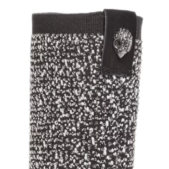 Cheap 😍 KURT GEIGER LONDON 👩 Women's Barbican Glitter Knit High Heel Booties Open Grey 🎁 -Luxury Women Shoes Shop unnamed file 627