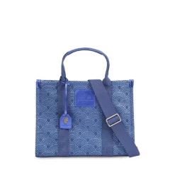 Cheapest 😍 KURT GEIGER LONDON Southbank Small Cotton Tote Blue/silver 😀