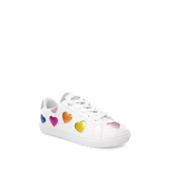 Flash Sale ⌛ KURT GEIGER LONDON 👧 Girls' Mini Love Lane 👟 Sneakers - Toddler, Little Kid, Big Kid White 👍