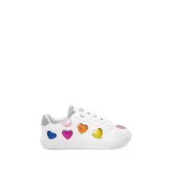 Flash Sale ⌛ KURT GEIGER LONDON 👧 Girls' Mini Love Lane 👟 Sneakers - Toddler, Little Kid, Big Kid White 👍 -Luxury Women Shoes Shop unnamed file 669