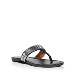 Top 10 🥰 KURT GEIGER LONDON 👩 Women's Kensington Embellished Thong 🩴 Sandals Black ✨