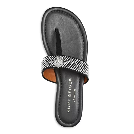 Top 10 ๐ฅฐ KURT GEIGER LONDON ๐ฉ Women's Kensington Embellished Thong ๐ฉด Sandals Black โจ 5 Top 10 ๐ฅฐ KURT GEIGER LONDON ๐ฉ Women's Kensington Embellished Thong ๐ฉด Sandals Black โจ - Image 3