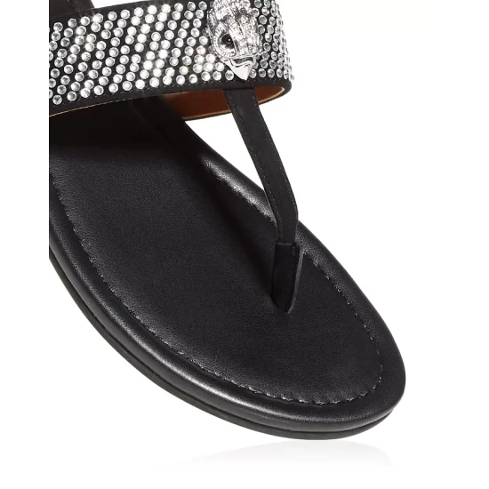 Top 10 ๐ฅฐ KURT GEIGER LONDON ๐ฉ Women's Kensington Embellished Thong ๐ฉด Sandals Black โจ 7 Top 10 ๐ฅฐ KURT GEIGER LONDON ๐ฉ Women's Kensington Embellished Thong ๐ฉด Sandals Black โจ - Image 5