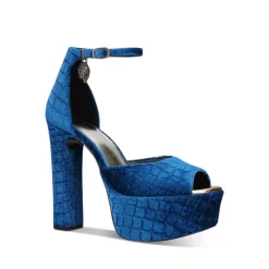 Top 10 😉 KURT GEIGER LONDON 👩 Women's Shoreditch Platform High Heel 🩴 Sandals Blue ✔️