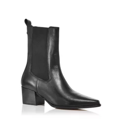 Best deal ✔️ KURT GEIGER LONDON 👩 Women's Star Pointed Toe Chelsea 🥾 Boots Black Leather ❤️