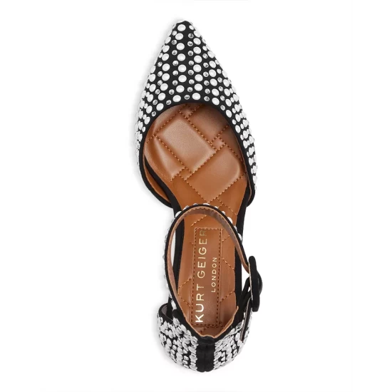 Discount ๐ KURT GEIGER LONDON ๐ฉ Women's Burlington Embellished Block Heel Pumps Charcoal ๐ 5 Discount ๐ KURT GEIGER LONDON ๐ฉ Women's Burlington Embellished Block Heel Pumps Charcoal ๐ - Image 3