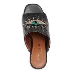 Cheapest 😀 KURT GEIGER LONDON 👩 Women's Bree Eye Embellished Platform Block Heel Slide 🩴 Sandals Black 👍 -Luxury Women Shoes Shop unnamed file 742