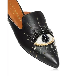 Wholesale 🔔 KURT GEIGER LONDON 👩 Women's Olive Embellished Mules Black 👏 -Luxury Women Shoes Shop unnamed file 757