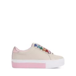 Brand new ✨ KURT GEIGER LONDON 👩 Women's Liviah Love Multicolor Heart Crystal 👟 Sneakers Natural 😉 -Luxury Women Shoes Shop unnamed file 798