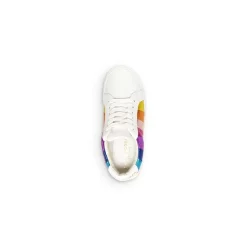 Best Sale 🤩 KURT GEIGER LONDON 👧 Girls' Mini Lane Stripe Low Top 👟 Sneakers - Toddler, Little Kid, Big Kid White ⭐ -Luxury Women Shoes Shop unnamed file 821
