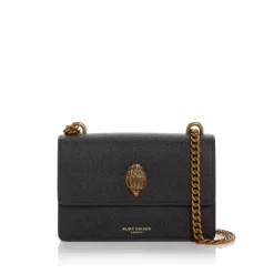 Cheap ⌛ KURT GEIGER LONDON Shoreditch Small Leather Crossbody Black Sequin 🎉