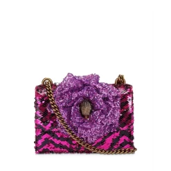 Best deal ❤️ KURT GEIGER LONDON Shoreditch Small Sequins Crossbody Purple/gold ⌛