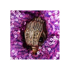 Best deal ❤️ KURT GEIGER LONDON Shoreditch Small Sequins Crossbody Purple/gold ⌛ -Luxury Women Shoes Shop unnamed file 848