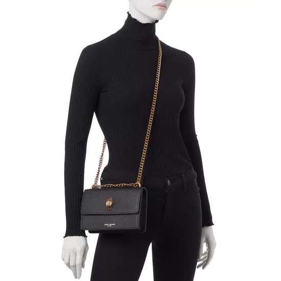 Cheap โ KURT GEIGER LONDON Shoreditch Small Leather Crossbody Black Sequin ๐ 5 Cheap โ KURT GEIGER LONDON Shoreditch Small Leather Crossbody Black Sequin ๐ - Image 3