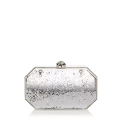 Cheap 🎁 KURT GEIGER LONDON Kensington Glitter Clutch Crossbody White ✨