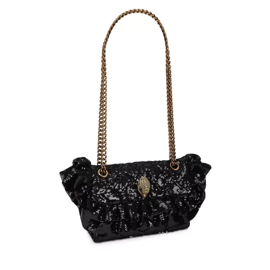 Hot Sale ๐งจ KURT GEIGER LONDON Kensington Mini Ruffled Sequins Crossbody Black/gold ๐ 4 Hot Sale ๐งจ KURT GEIGER LONDON Kensington Mini Ruffled Sequins Crossbody Black/gold ๐ - Image 2