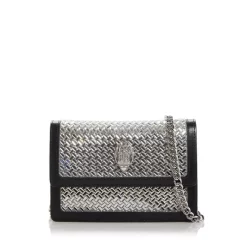 Wholesale 🌟 KURT GEIGER LONDON Shoreditch Crystal Embellished Crossbody Open Grey 🛒
