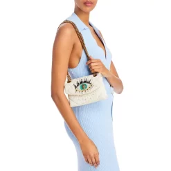 Best Pirce 🔔 KURT GEIGER LONDON Kensington Mini Eye Embellished Leather Crossbody Natural 🤩 -Luxury Women Shoes Shop unnamed file 93