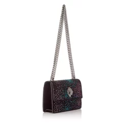 Promo 🥰 KURT GEIGER LONDON Shoreditch Small Embellished Velvet Crossbody Charcoal 🤩 -Luxury Women Shoes Shop unnamed file 934