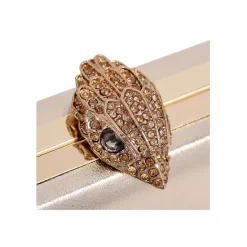 Best Pirce 👏 KURT GEIGER LONDON Kensington Metallic Leather Clutch Gold/gold 🎁 -Luxury Women Shoes Shop unnamed file 938